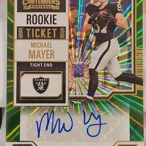 2023 Panini Contenders Michael Mayer Rookie Ticket Autograph - LV Raiders TE